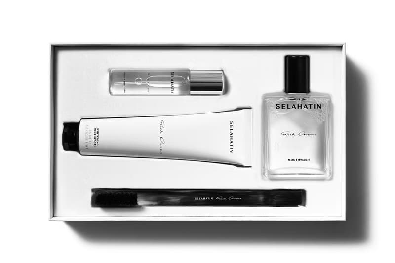 Rick Owens Makes Brushing Your Teeth a Gothic Ritual Rick Owens x Selahatin Dental Collaboration Release toothbrush mouthwash dental kit