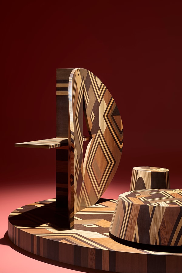 Stephen Burks Creates an Intricate "Ceremonial Site" From Wood 