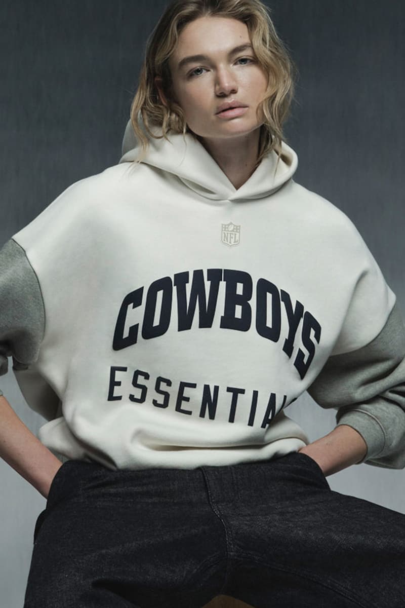 NFL Teams up With Fear of God To Bring Elevated Fan Gear Cowboys, Chiefs, Eagles, Rams, and Packers new era