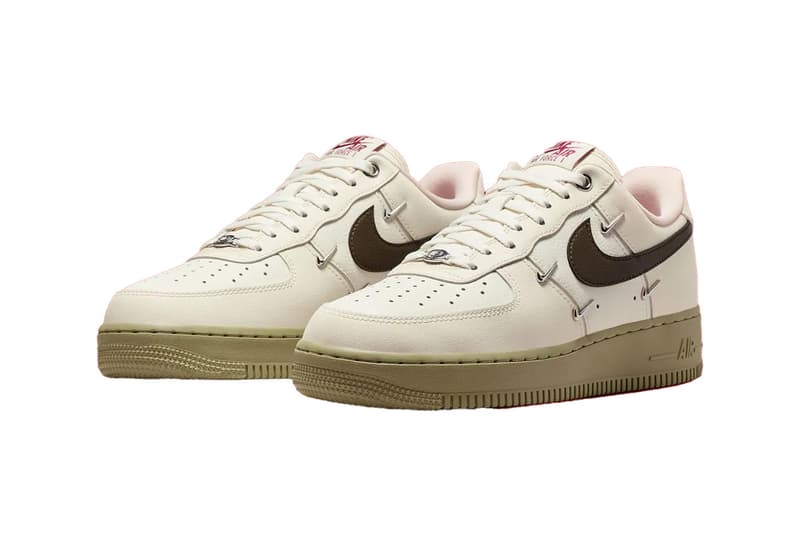 Nike Air Force 1 Low LX Soft Pearl/Neutral Olive/Team Crimson/Dark Hazel IQ9802-022 Relase Info