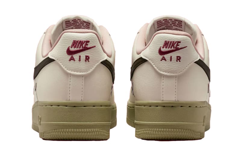 Nike Air Force 1 Low LX Soft Pearl/Neutral Olive/Team Crimson/Dark Hazel IQ9802-022 Relase Info