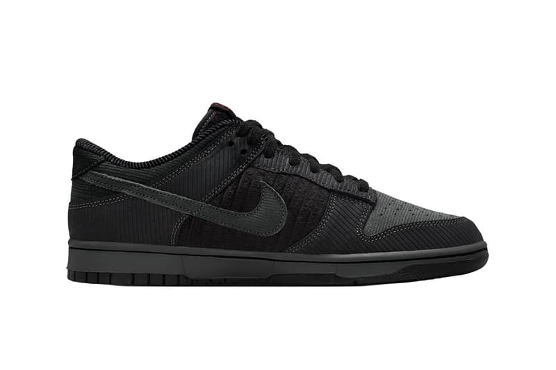Nike Dunk Low Black Corduroy IB7746-001 Release Info