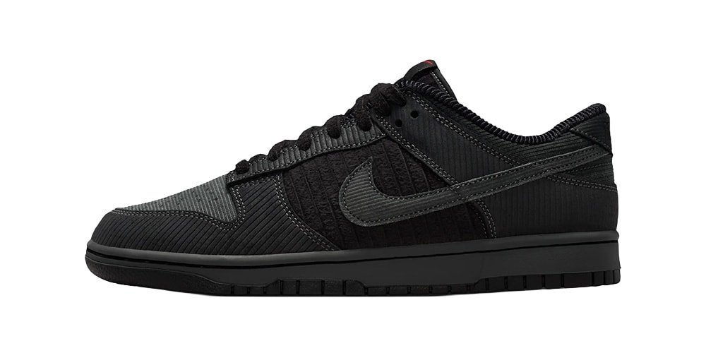 Nike Gives the Dunk Low a Winter “Black Corduroy” Makeover