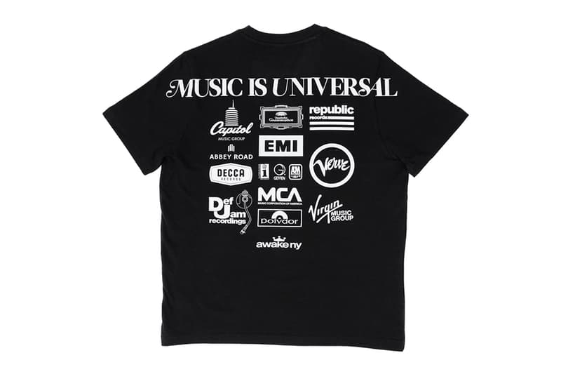 UMG and Awake NY Collaborate On 'Music is Universal' Capsule new york city streetwear collab angelo baque