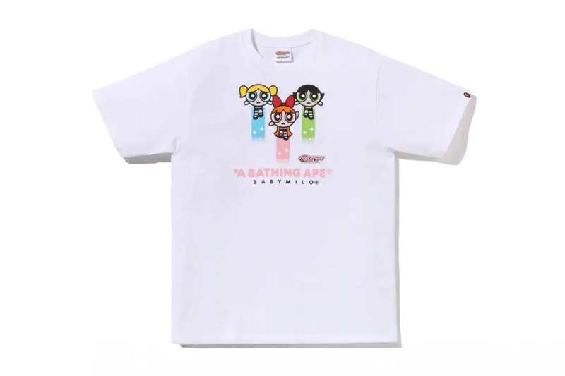 BAPE® Unveils 'The Powerpuff Girls' Collaboration bubbles buttercup blossom t-shirts abc camo