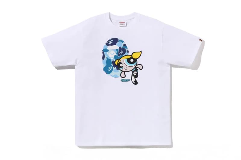 BAPE® Unveils 'The Powerpuff Girls' Collaboration bubbles buttercup blossom t-shirts abc camo