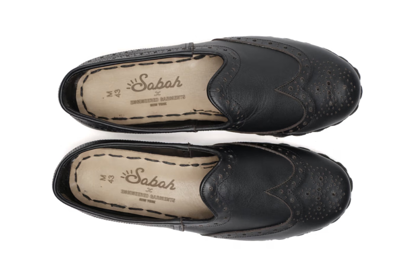 Sabah Engineered Garments studded perforated sabah Collaboration collection Release Info