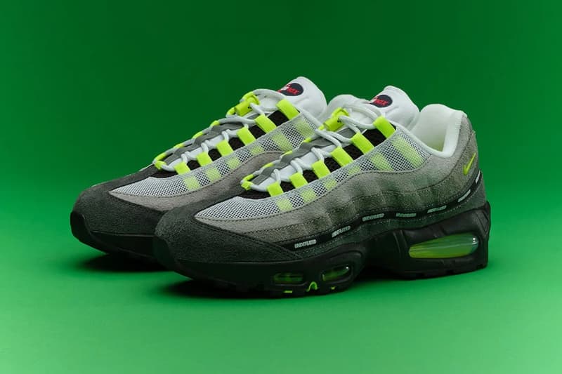 UNDEFEATED Nike Air Max 95 Neon Colorway Black Neon Yellow Light Charcoal Light Graphite IB4523 004 Release Info Geo Exclusives Pack New York Tokyo Shanghai Birmingham