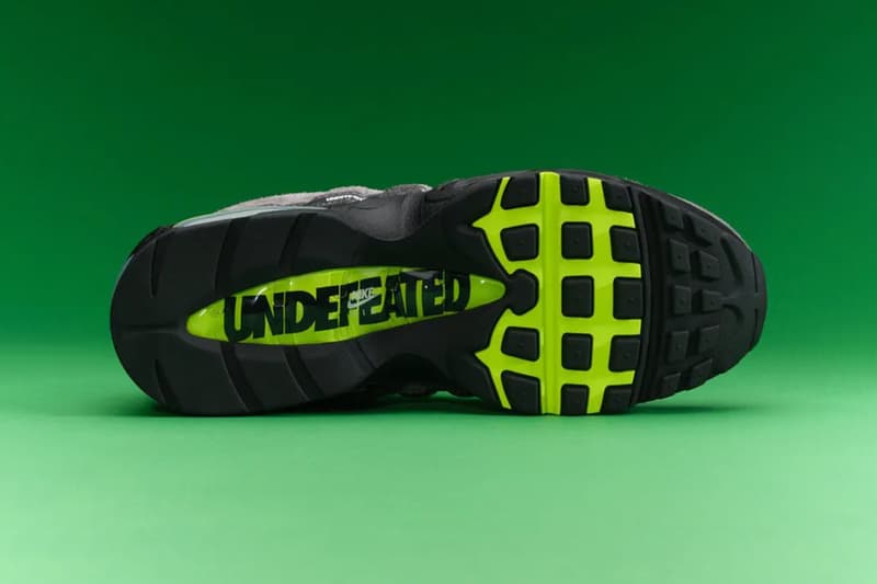 UNDEFEATED Nike Air Max 95 Neon Colorway Black Neon Yellow Light Charcoal Light Graphite IB4523 004 Release Info Geo Exclusives Pack New York Tokyo Shanghai Birmingham