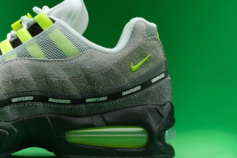 UNDEFEATED Nike Air Max 95 Neon Colorway Black Neon Yellow Light Charcoal Light Graphite IB4523 004 Release Info Geo Exclusives Pack New York Tokyo Shanghai Birmingham