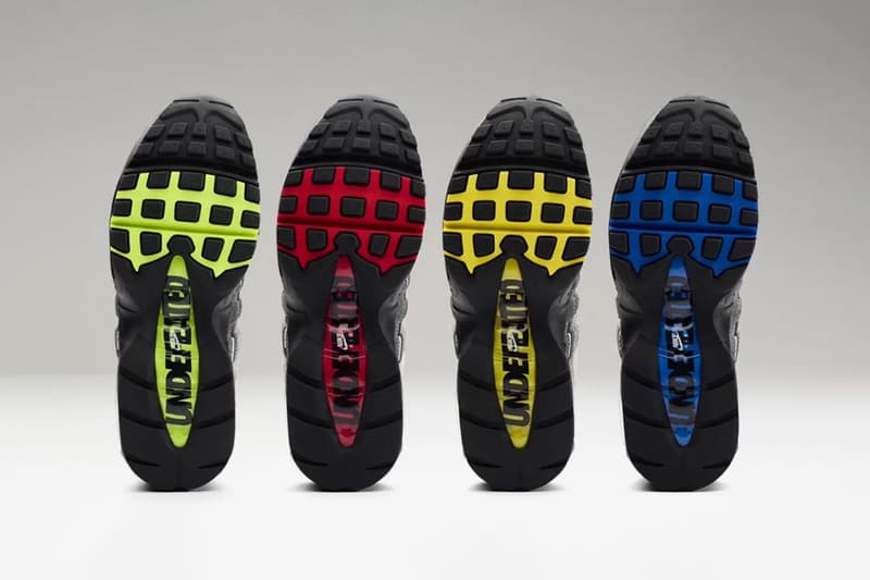 UNDEFEATED Nike Air Max 95 Neon Colorway Black Neon Yellow Light Charcoal Light Graphite IB4523 004 Release Info Geo Exclusives Pack New York Tokyo Shanghai Birmingham
