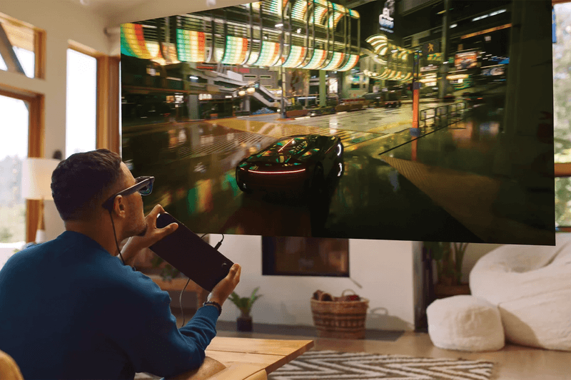 VITURE CD Projekt Red 5th Anniversary Cyberpunk 2077 AR XR Glasses Collab Apple vision pro VR gaming virtual reality steam deck asus rog ally x xbox msi claw ai