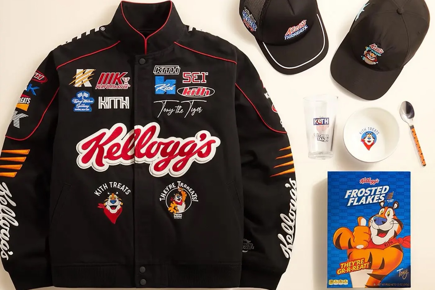 KITH TREAT Kellogg’s Frosted Flakes Cereal Tony the Tiger Collaboration Collection Release Info
