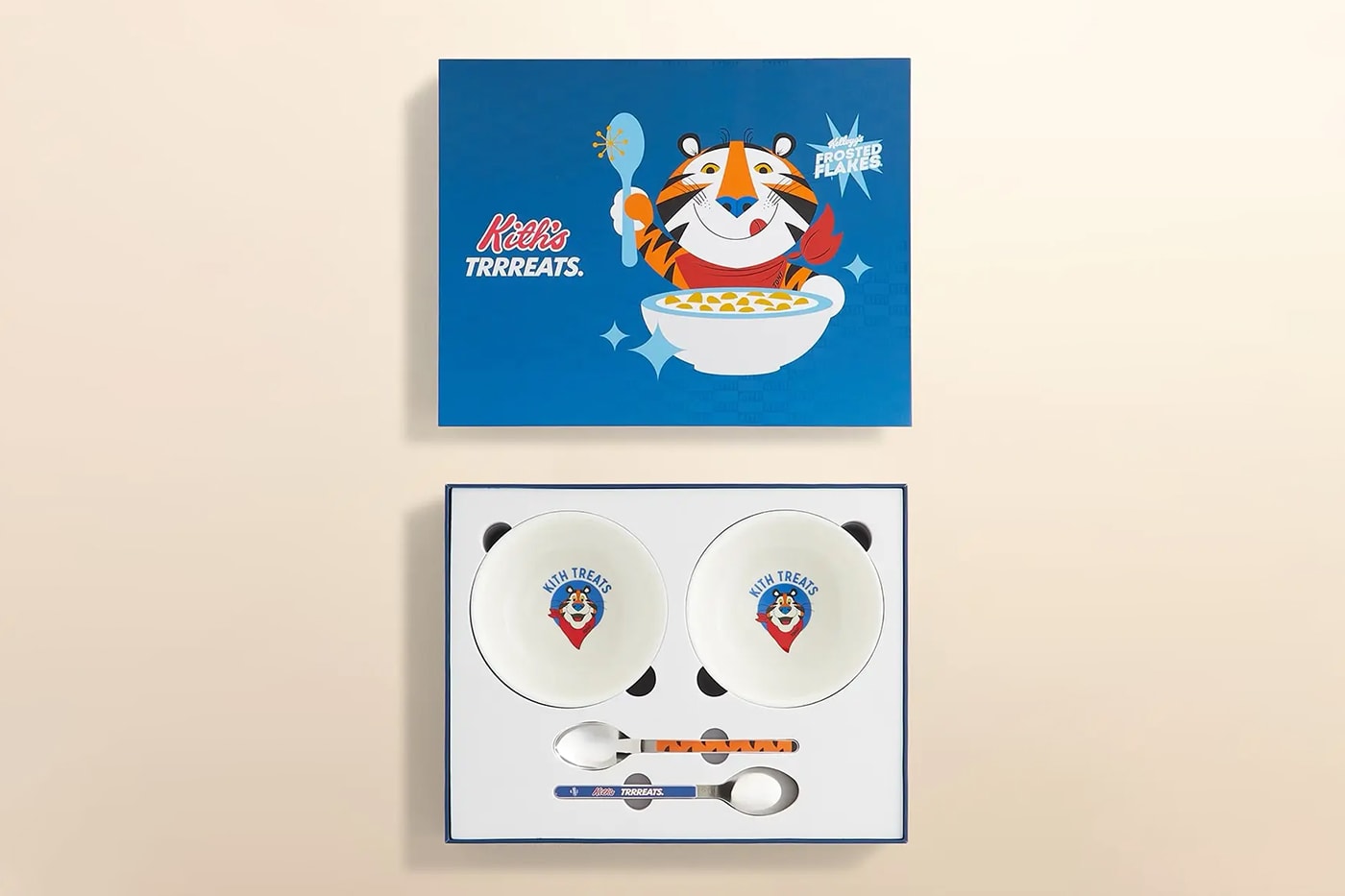 KITH TREAT Kellogg’s Frosted Flakes Cereal Tony the Tiger Collaboration Collection Release Info