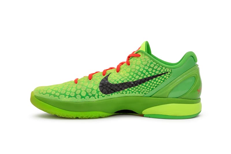 Kobe Bryants Only Game-Worn and Signed Nike Kobe 6 Protro "Grinch" Hits the Auction Block pharrell williams