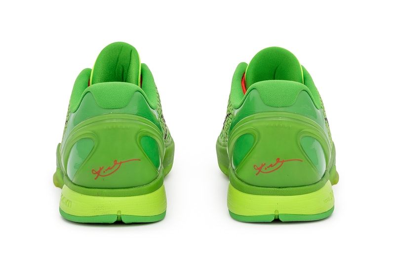 Kobe Bryants Only Game-Worn and Signed Nike Kobe 6 Protro "Grinch" Hits the Auction Block pharrell williams