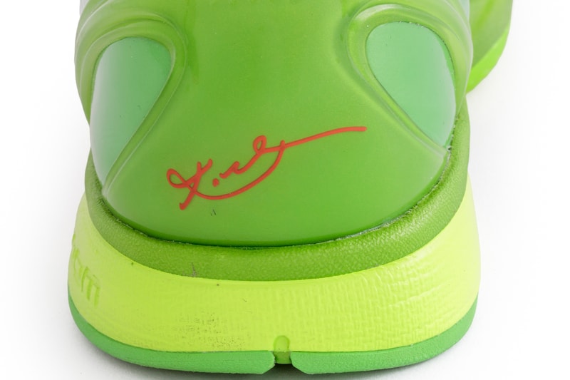 Kobe Bryants Only Game-Worn and Signed Nike Kobe 6 Protro "Grinch" Hits the Auction Block pharrell williams