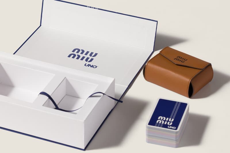 This UNO x Miu Miu Set Can Be Yours for $600 USD collaboration leather. case