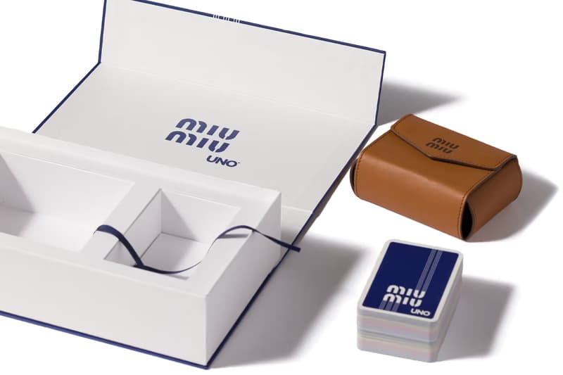 This UNO x Miu Miu Set Can Be Yours for $600 USD collaboration leather. case