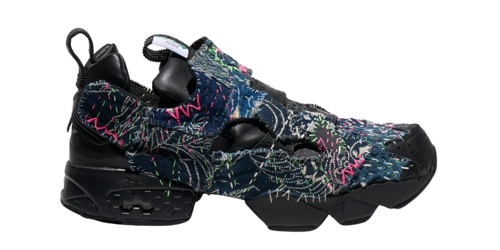 Engineered Garments x JunAle Rework the Reebok Instapump Fury 94 With Hand‑Applied Sashiko