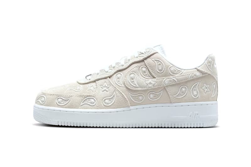 Nike Air Force 1 Low “Paisley” Summit White-White IU2363-100 official look af1 release info