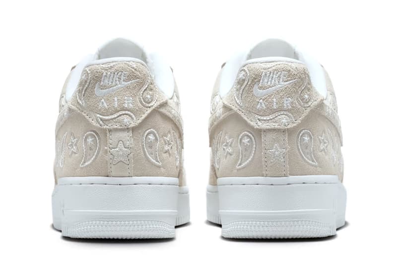 Nike Air Force 1 Low “Paisley” Summit White-White IU2363-100 official look af1 release info