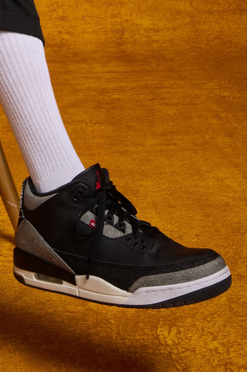 Levi's Air Jordan 3 Black Denim IR0914-400 Release Info date store list buying guide photos price spike lee