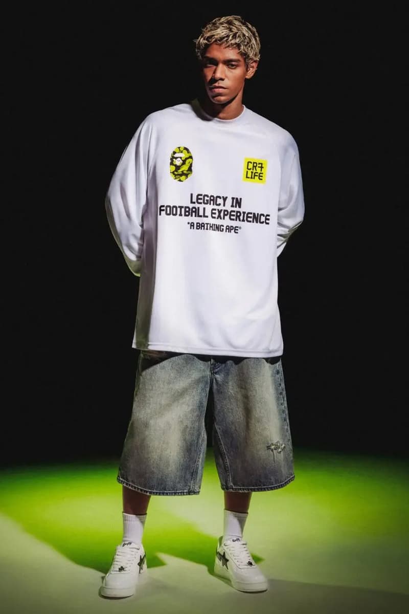 The GOAT Meets the Ape in New BAPE and Cristiano Ronaldo's CR7 Drop football portugal a bathing ape 
