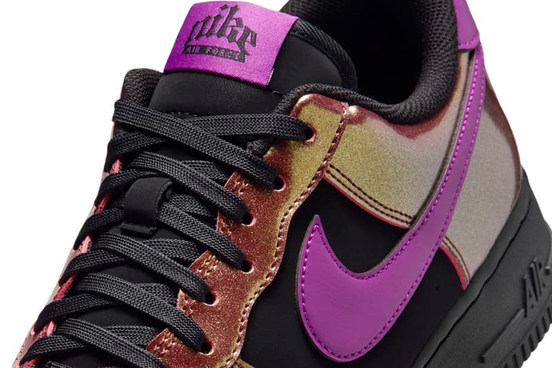 Nike Air Force 1 Low Glam Rock Pack Black White IB6843-001 Black Bold Berry IB6843-002 Release Info