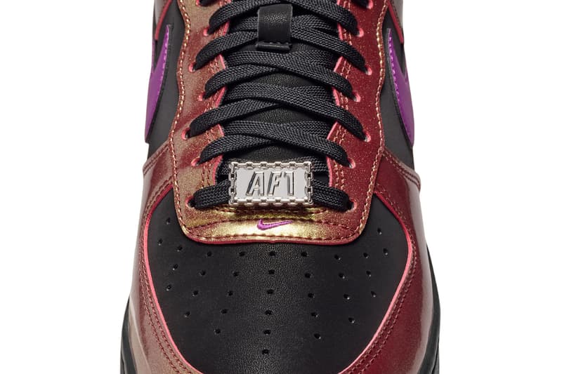 Nike Air Force 1 Low Glam Rock Pack Black White IB6843-001 Black Bold Berry IB6843-002 Release Info