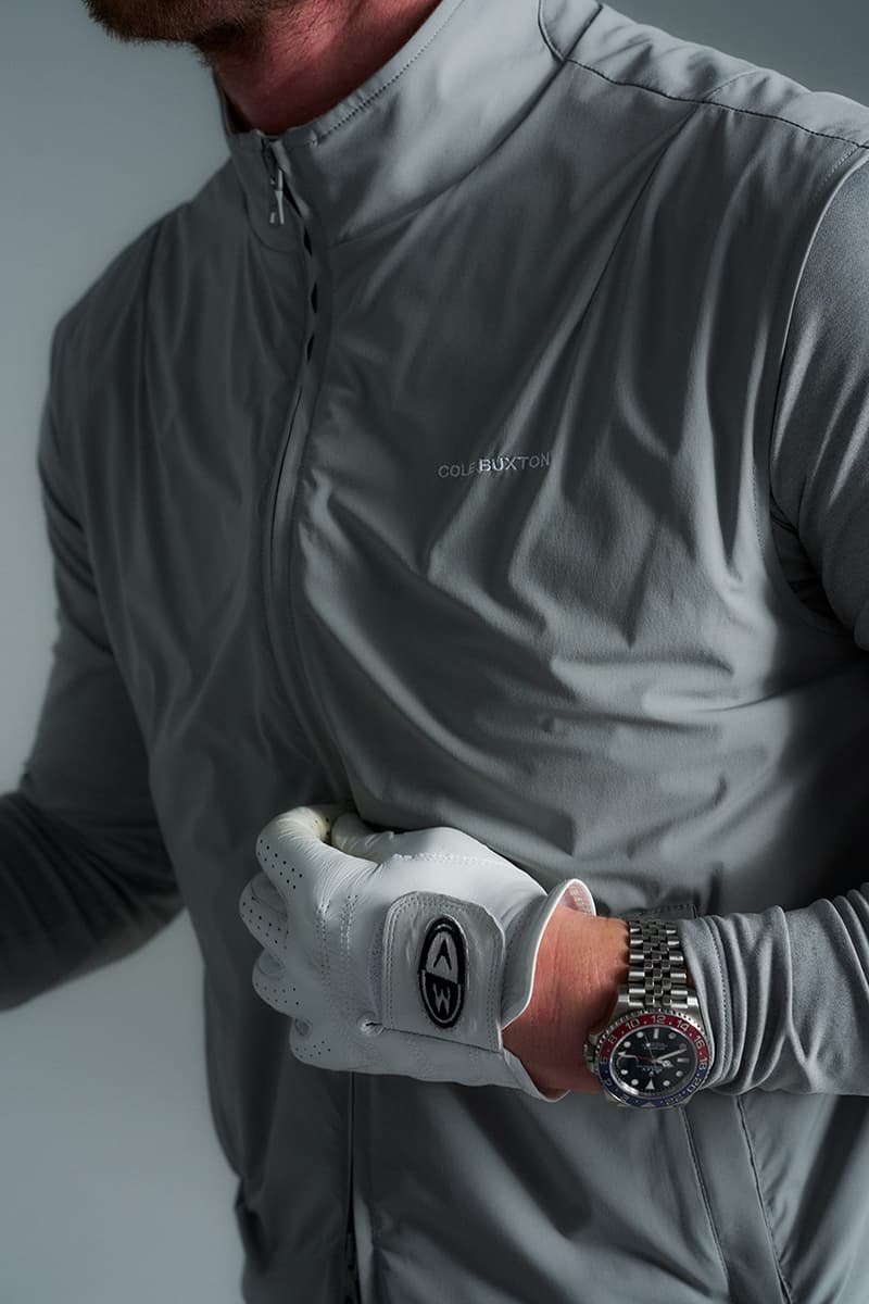 cole buxton golf london uk debut launch collection drop polo hoodie gilet pants merino knit quarter zip pullover sweatshirt shorts