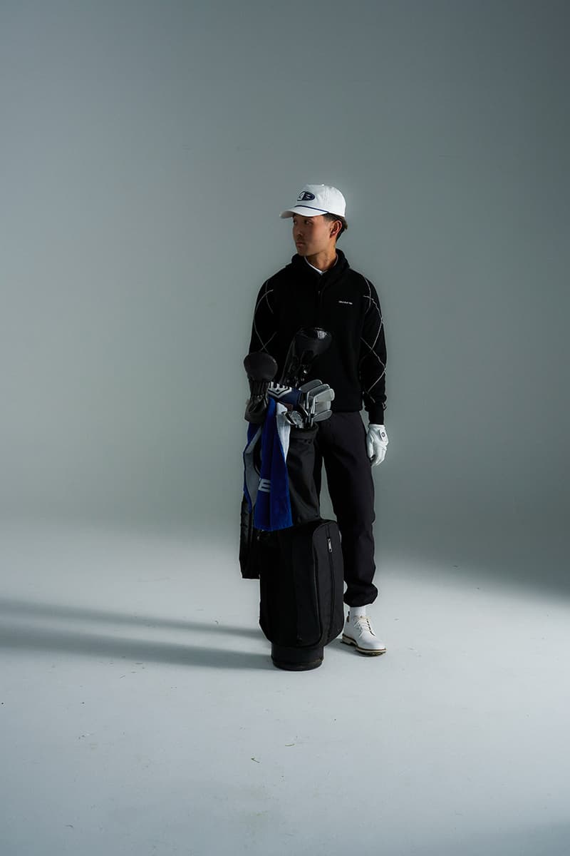 cole buxton golf london uk debut launch collection drop polo hoodie gilet pants merino knit quarter zip pullover sweatshirt shorts