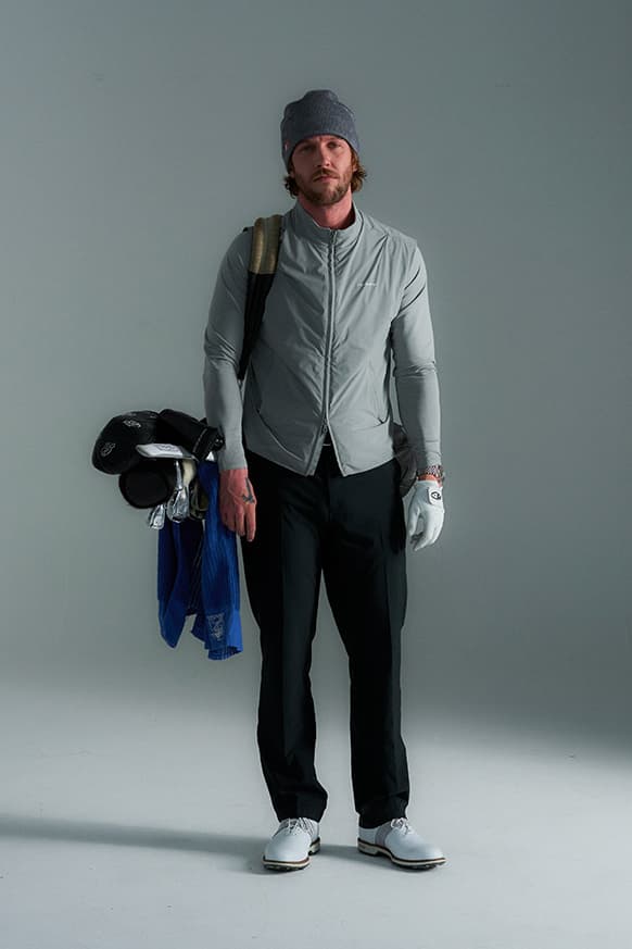 cole buxton golf london uk debut launch collection drop polo hoodie gilet pants merino knit quarter zip pullover sweatshirt shorts