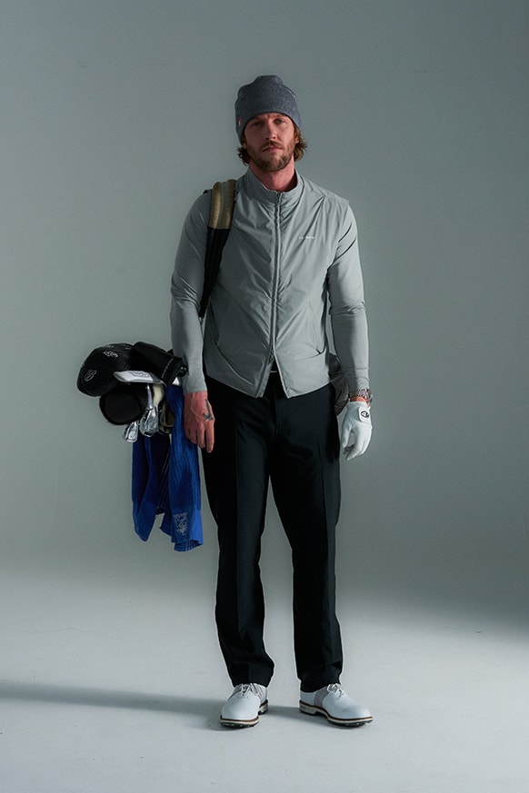 cole buxton golf london uk debut launch collection drop polo hoodie gilet pants merino knit quarter zip pullover sweatshirt shorts