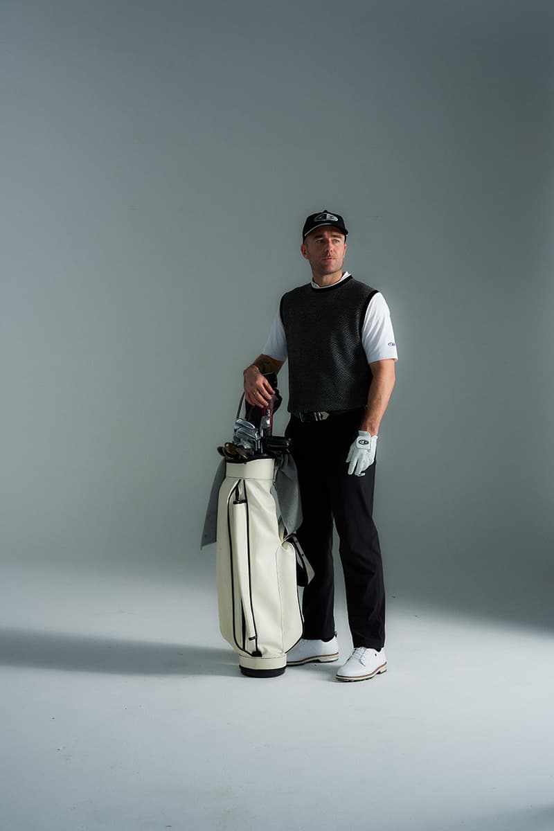 cole buxton golf london uk debut launch collection drop polo hoodie gilet pants merino knit quarter zip pullover sweatshirt shorts