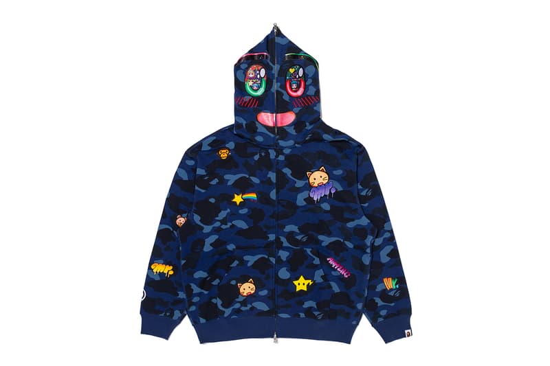 Kaikai Kiki Mr BAPE Collection Release Info T-shirt SHARK HOODIE BAPE STA