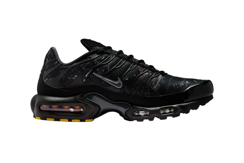 Nike Air Max Plus Black Wood Camo Dark Smoke Grey Black-Metallic Cool Grey IQ0301-070 Release Info