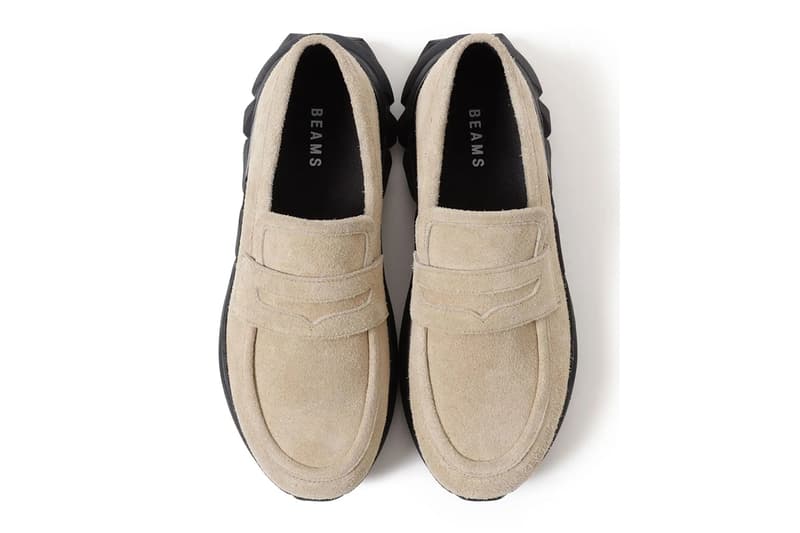 BEAMS Suede Sneaker Loafer Beige Black 11-32-0908-986 Release Info