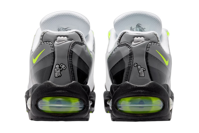 LEGO Nike Air Max 95 Neon GS Black Metallic Silver Dark Smoke Grey Smoke Grey Light Smoke Grey Volt IO4801-002 Release Info