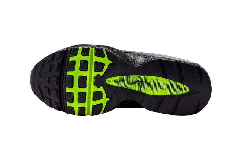 LEGO Nike Air Max 95 Neon GS Black Metallic Silver Dark Smoke Grey Smoke Grey Light Smoke Grey Volt IO4801-002 Release Info