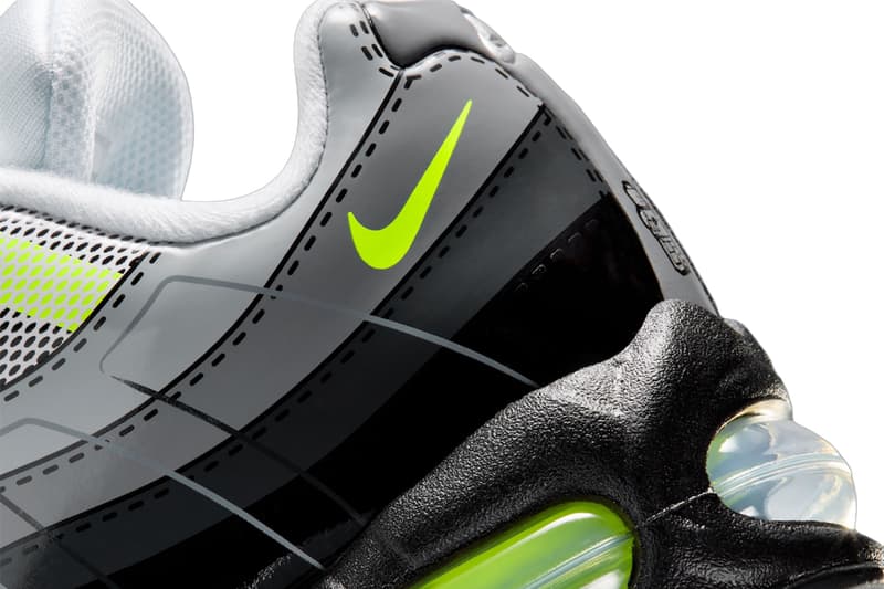 LEGO Nike Air Max 95 Neon GS Black Metallic Silver Dark Smoke Grey Smoke Grey Light Smoke Grey Volt IO4801-002 Release Info
