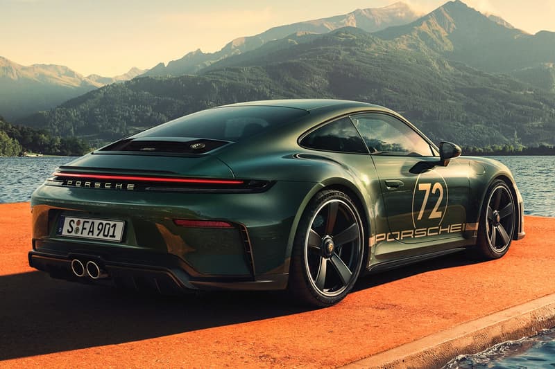 The 911 GT3 90 F. A. Porsche Celebrates 90 Years of Legacy limited to 90 units porsche 90 years F. A. Greenmetallic paint, walnut gear knob