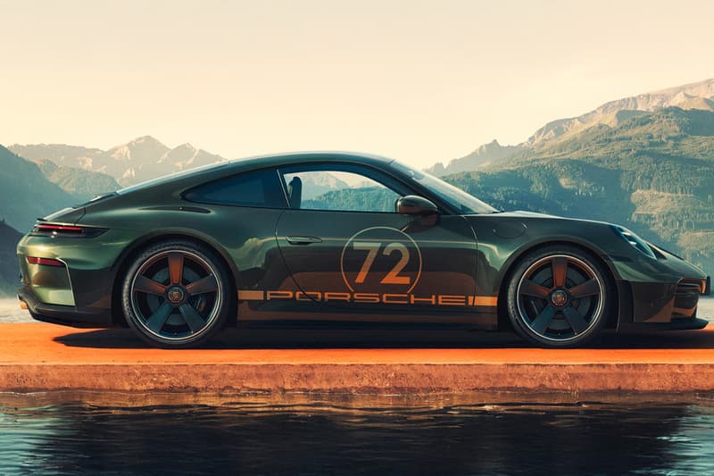 The 911 GT3 90 F. A. Porsche Celebrates 90 Years of Legacy limited to 90 units porsche 90 years F. A. Greenmetallic paint, walnut gear knob