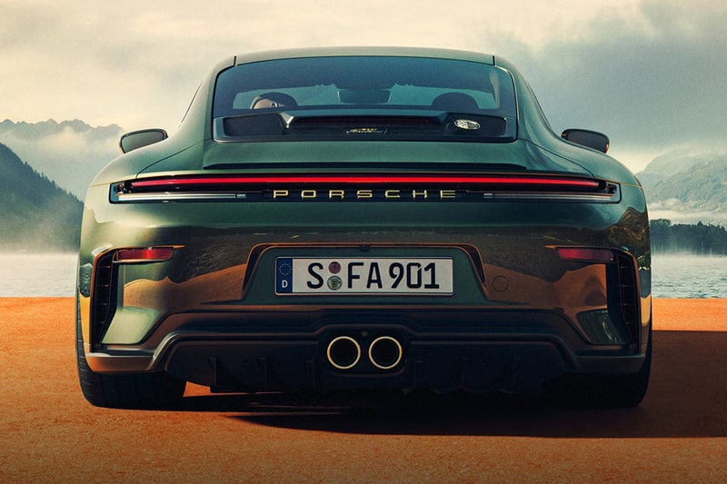 The 911 GT3 90 F. A. Porsche Celebrates 90 Years of Legacy limited to 90 units porsche 90 years F. A. Greenmetallic paint, walnut gear knob