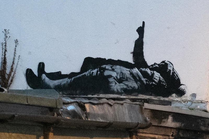 Banksy Two Identical Murals Queen's Mews Bayswater Centre Point Tower London