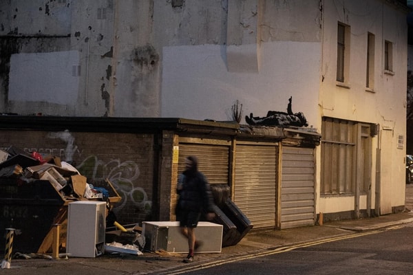 Banksy Two Identical Murals Queen's Mews Bayswater Centre Point Tower London