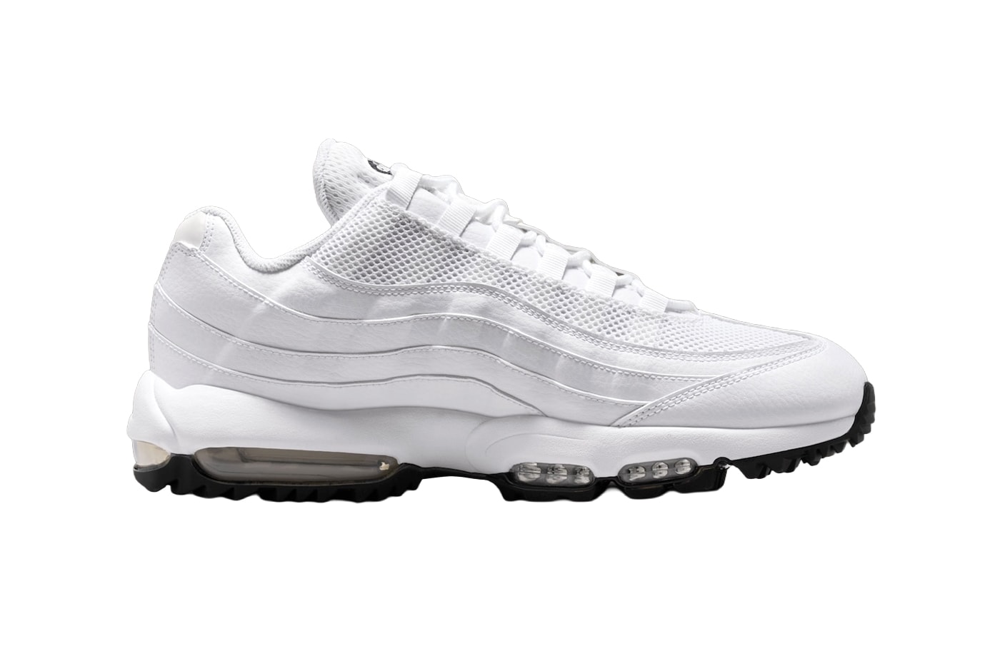 Official Look at the Nike Air Max 95 Golf “White/Light Graphite” HV4696-100 White/Light Graphite-Black