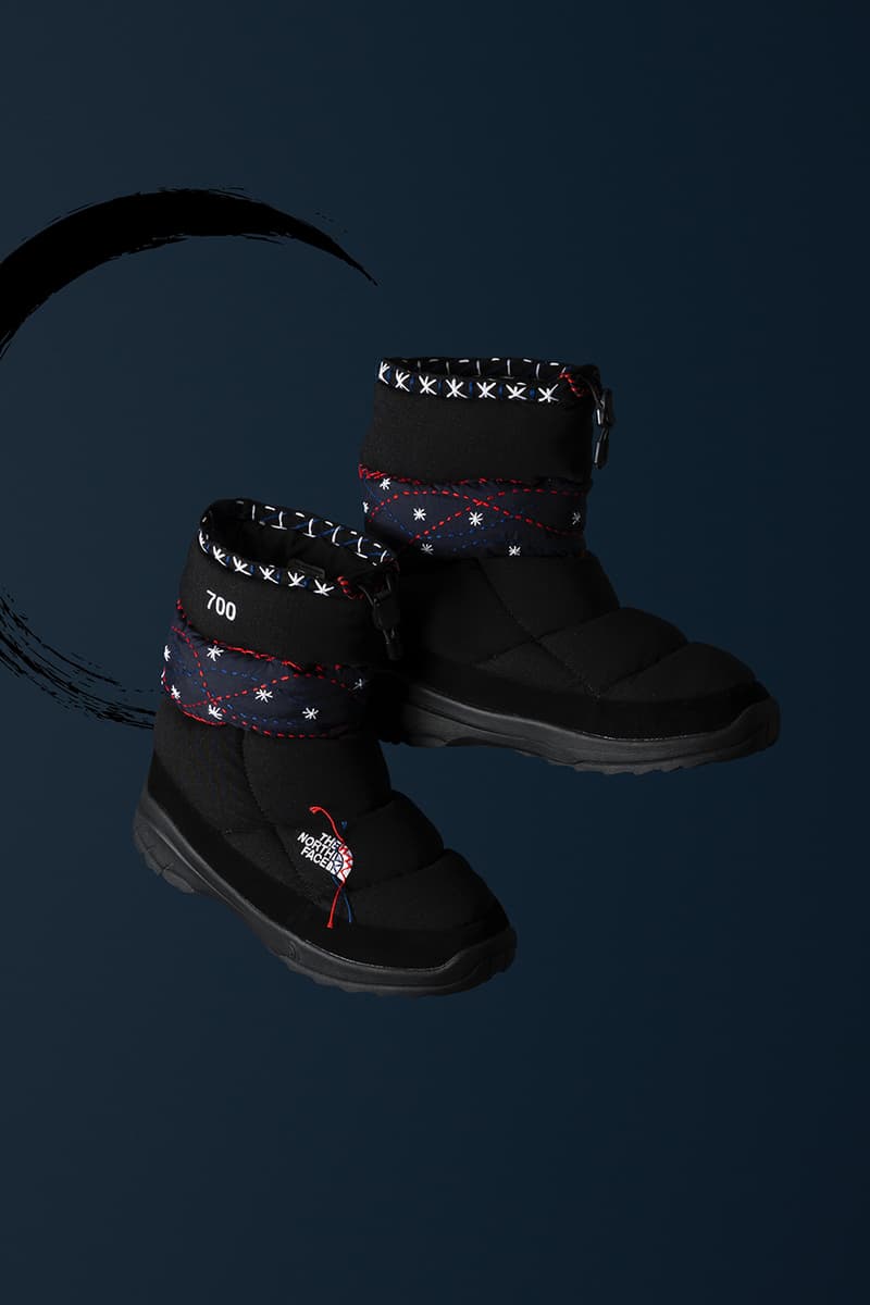 The North Face Japan x SASHIKO GALS Redefine the Nuptse jacket apparel boots t-shirts collaboration release info