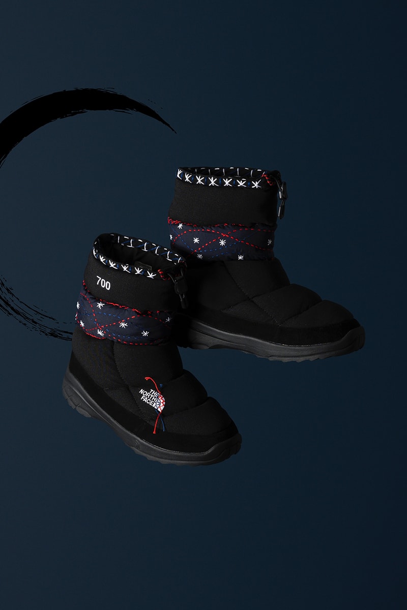 The North Face Japan x SASHIKO GALS Redefine the Nuptse jacket apparel boots t-shirts collaboration release info