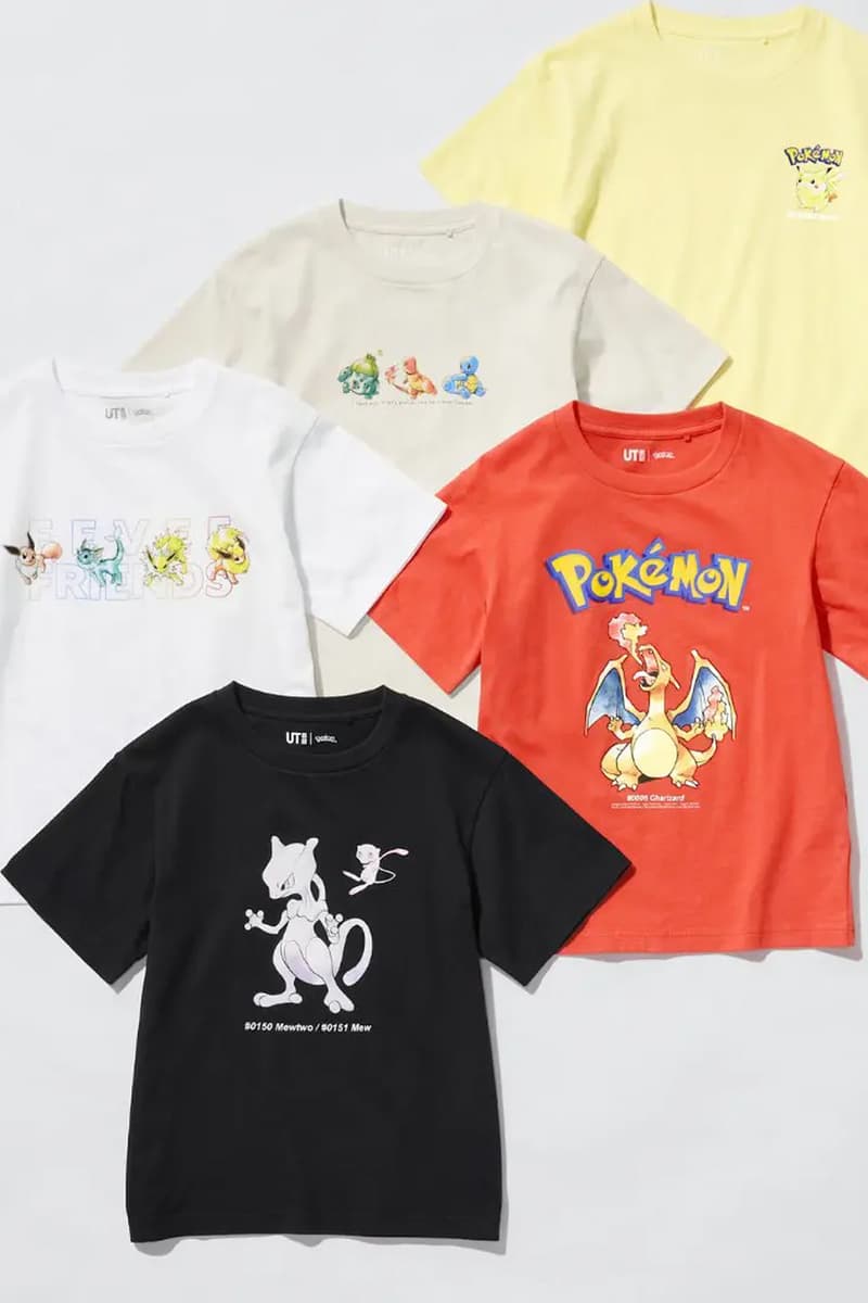 UNIQLO UT Celebrates Pokémon's 30th Anniversary With New Drop Collaboration collaborations t-shirts spring watercolor graphic tees charizard mewtwo gengar 